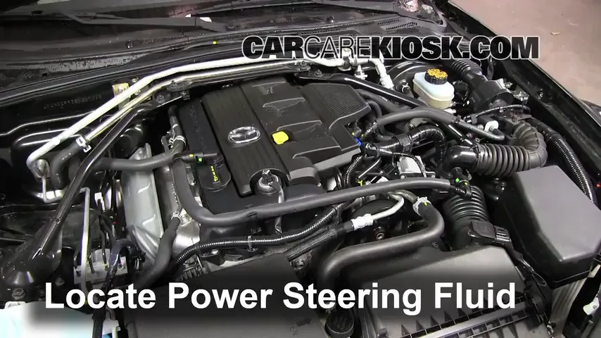 2011 Mazda MX-5 Miata Grand Touring 2.0L 4 Cyl. Power Steering Fluid Add Fluid